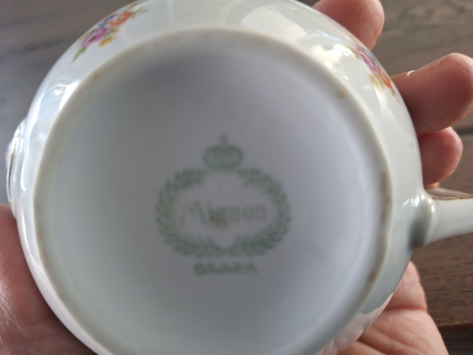 Vintage Mignon Bavaria melkkannetje met schotel €15,-, Ophalen of Verzenden