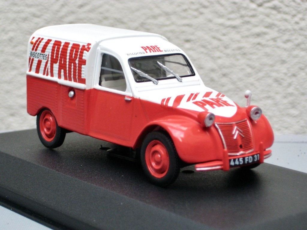 Citroen 2CV AZU 1959 biscottes Paré Altaya Utilitaires 1:43, Ophalen of Verzenden, Nieuw, Auto, Overige merken