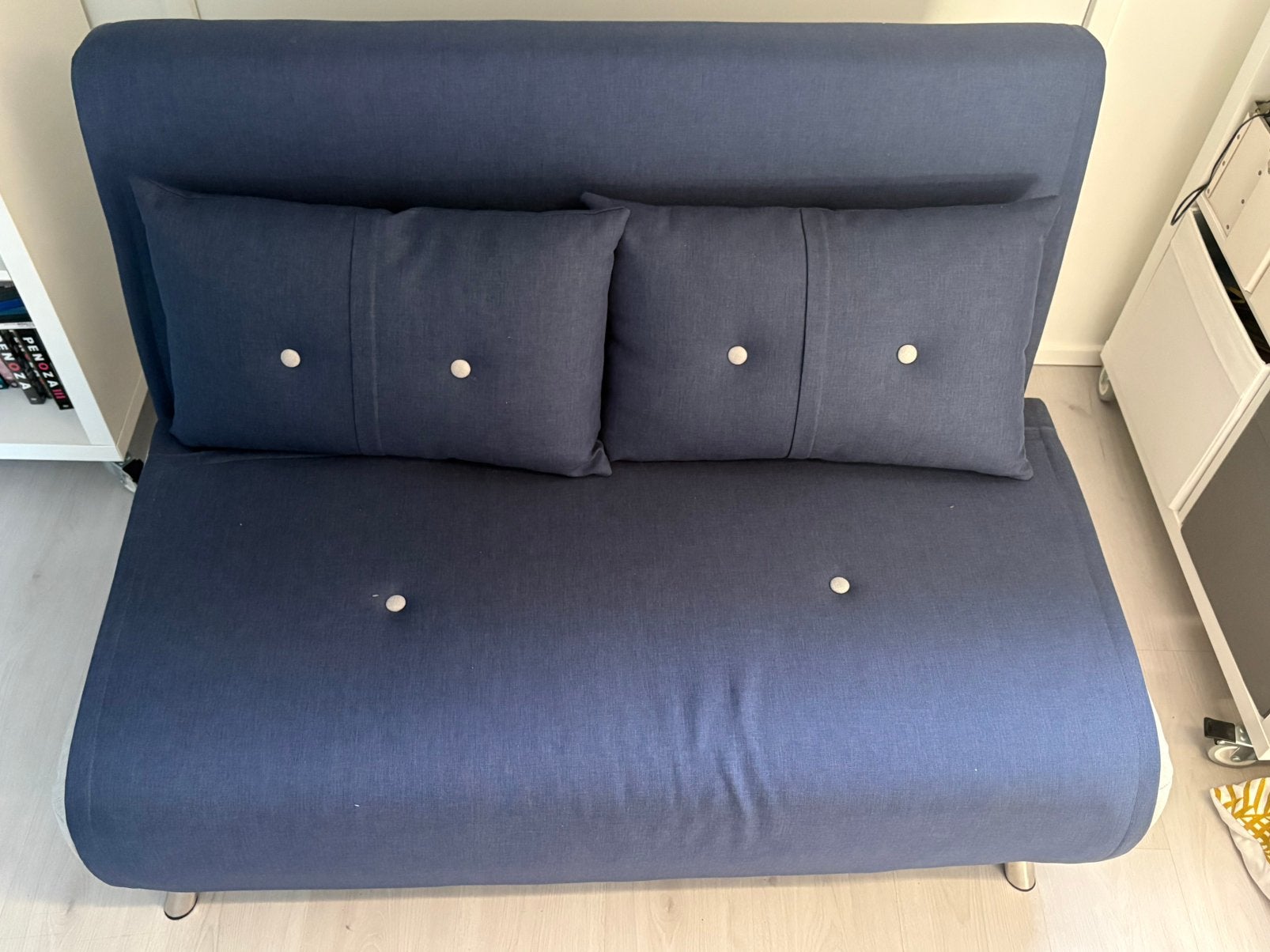 Haru slaapbank kwarts blauw MADE, Ophalen, Gebruikt, Blauw, 190 cm of minder