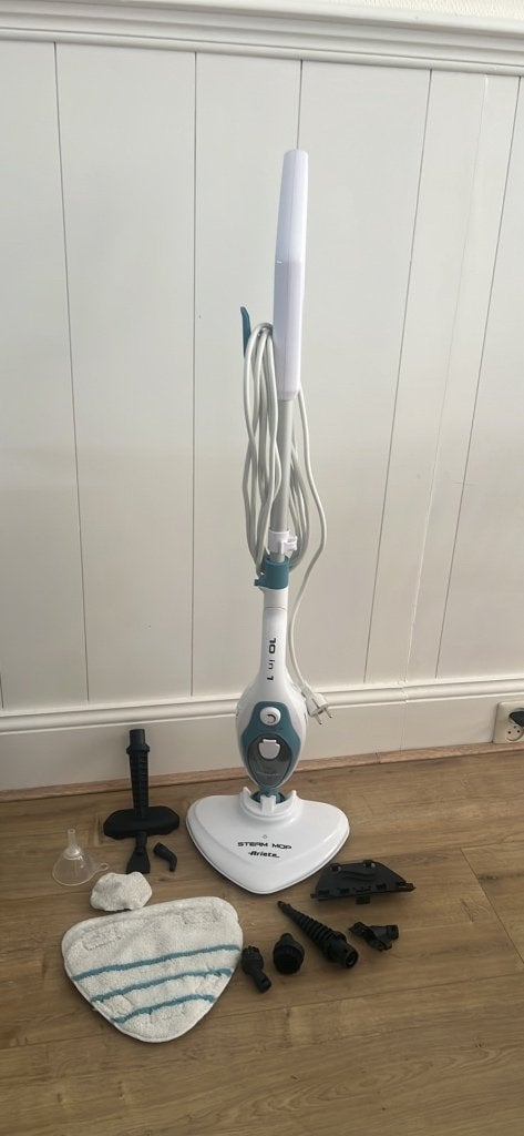 Ariete Steam Mop 10-in-1 stoomreiniger met accessoires, Witgoed en Apparatuur, Stoomapparaten, Ophalen, Zo goed als nieuw, Stoomreiniger