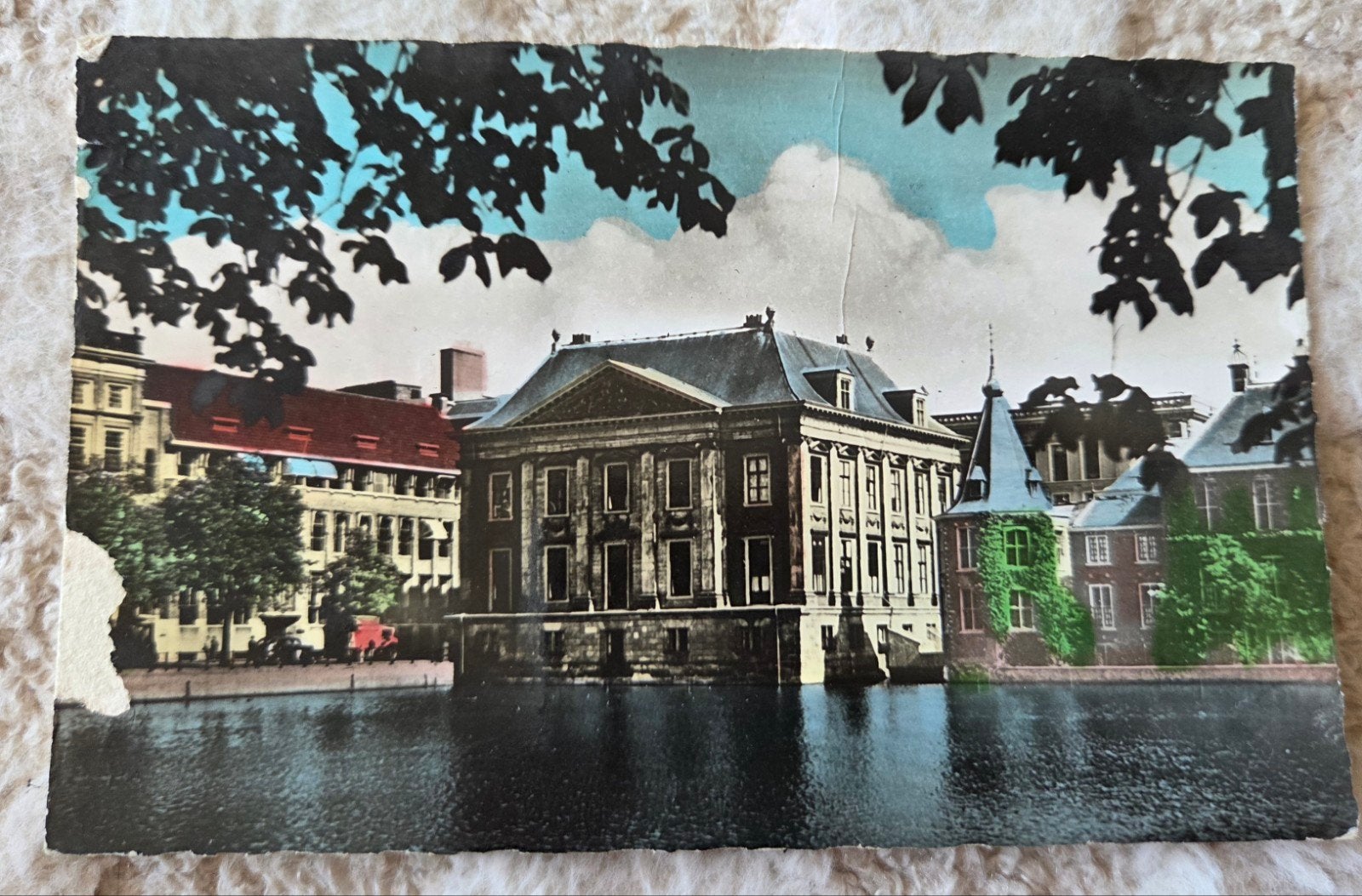 Oude Ansichtkaart Binnenhof Den Haag (1960), Verzenden, 1940 tot 1960, Gelopen, Zuid-Holland