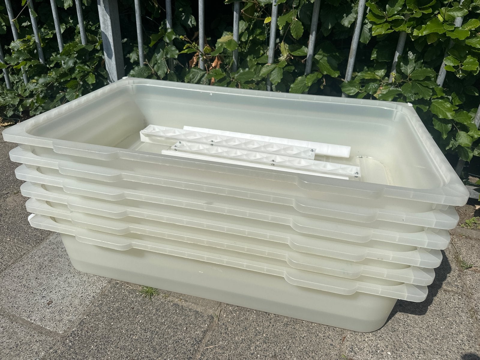 6 IKEA Komplement ladebakken voor PAX kast 100 cm breed, Ophalen, Kunststof, Gebruikt, 50 tot 100 cm