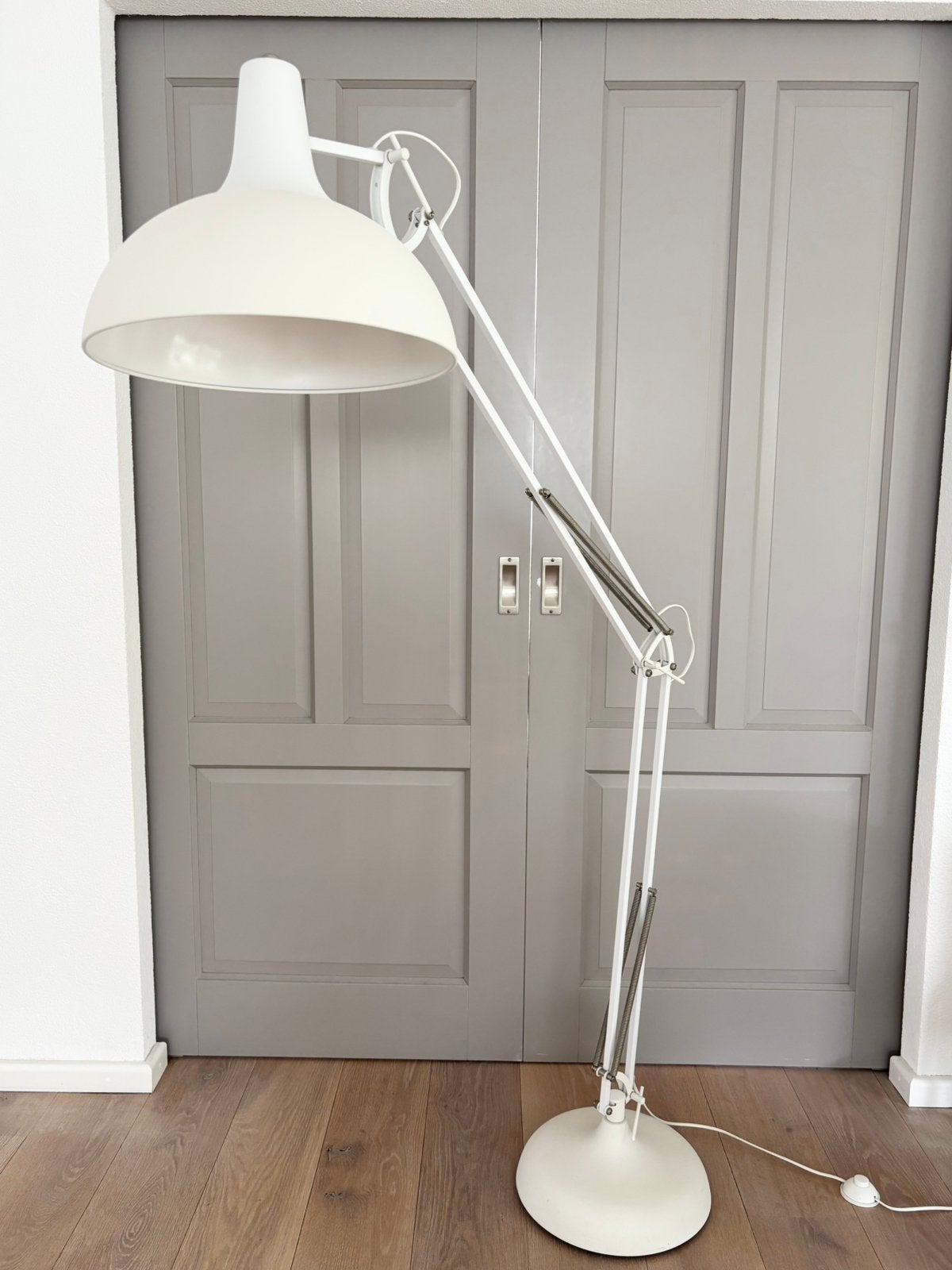 ZUIVER Office vloerlamp wit, Ophalen, Gebruikt, E27 (groot), Metaal