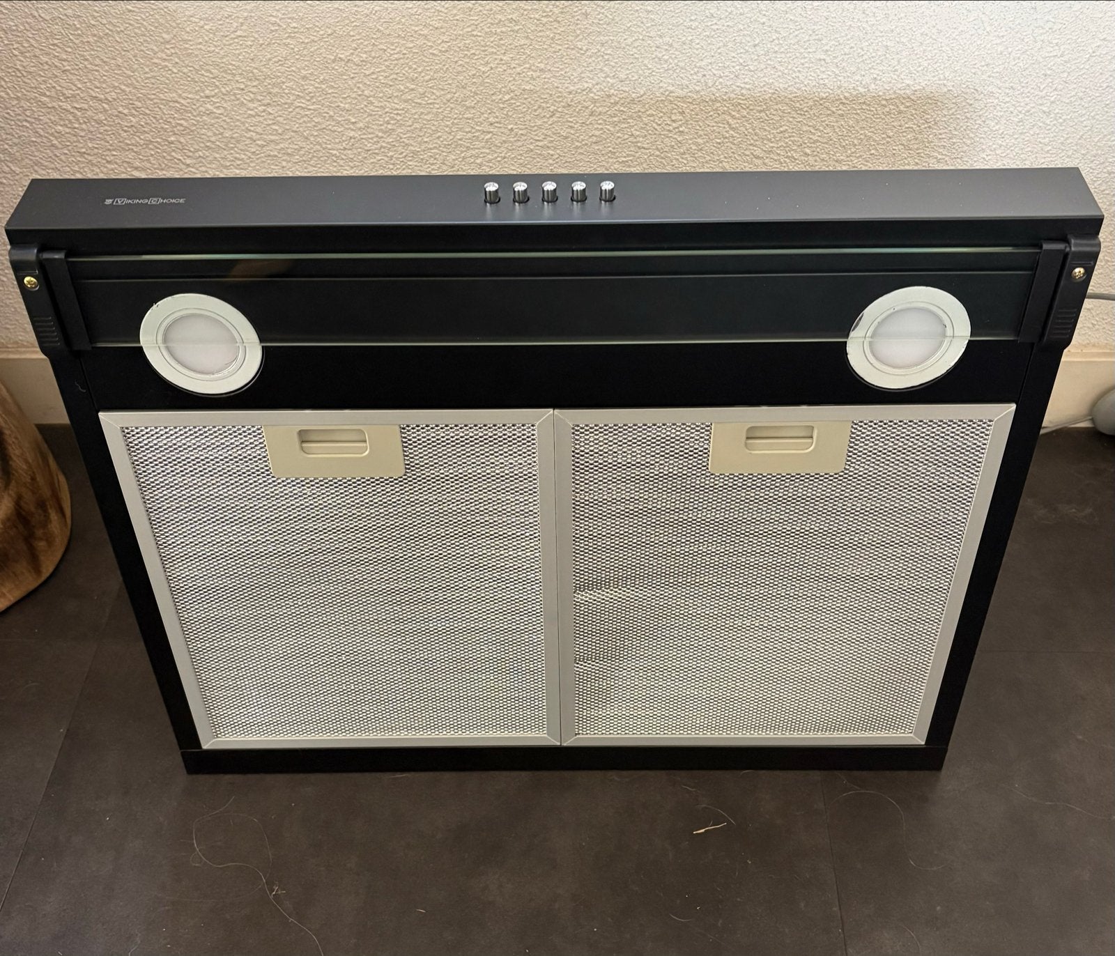 Afzuigkap onderbouw zwart met verlichting, Onderbouw afzuigkap, Nieuw, Ophalen of Verzenden, Inbouw