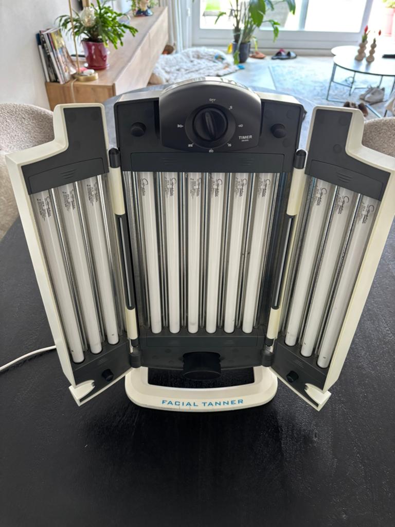 Gezichtsbruiner nieuw in doos, Witgoed en Apparatuur, Zonnebanken en Gezichtsbruiners, Ophalen, Nieuw, Gezichtsbruiner, Minder dan 10 lampen