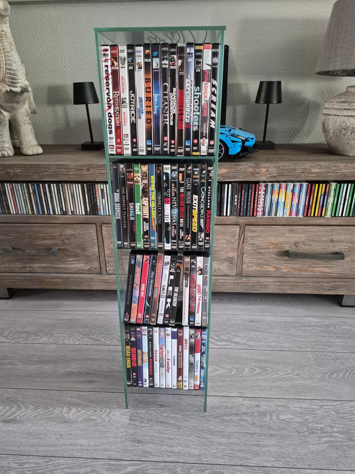 dvd rek, Ophalen, Metaal, Dvd's