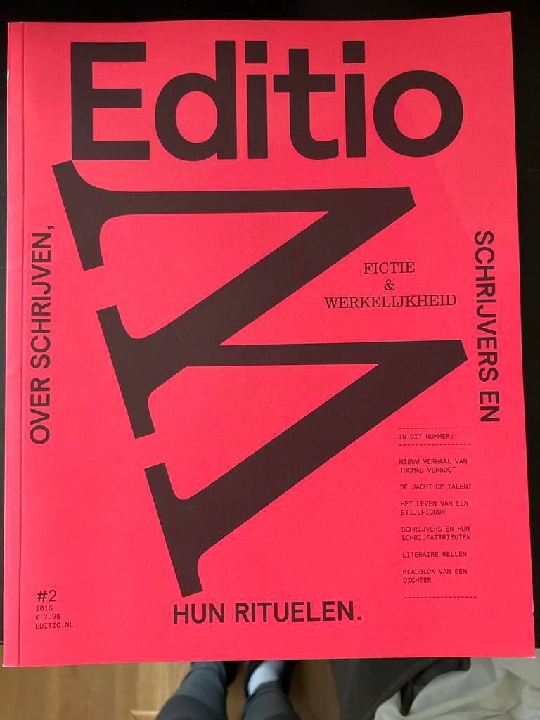 Edito #2 - Fictie & Werkelijkheid - Schrijvers en Rituelen, Boeken, Ophalen of Verzenden, Zo goed als nieuw, Nederland