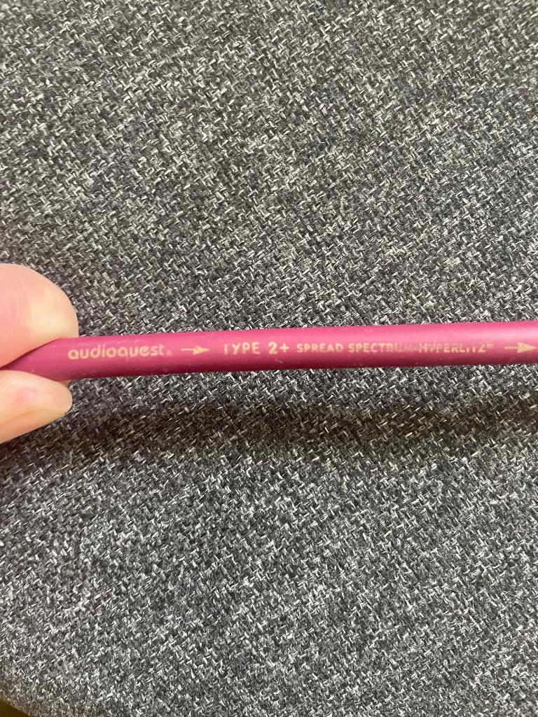 Audioquest type 2 luidsprekerkabel 5 M, Ophalen of Verzenden, Zo goed als nieuw, 2 tot 5 meter, Luidsprekerkabel