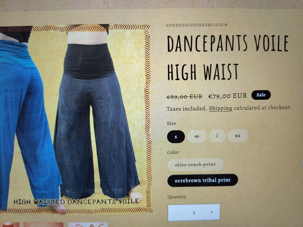 Goddess dans broek, Kleding | Dames, Broeken en Pantalons, Nieuw, Maat 38/40 (M), Paars, Lang, Ophalen of Verzenden