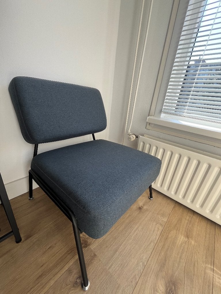 Knox fauteuil - van Made, Huis en Inrichting, Ophalen, 75 tot 100 cm, Zo goed als nieuw, Metaal
