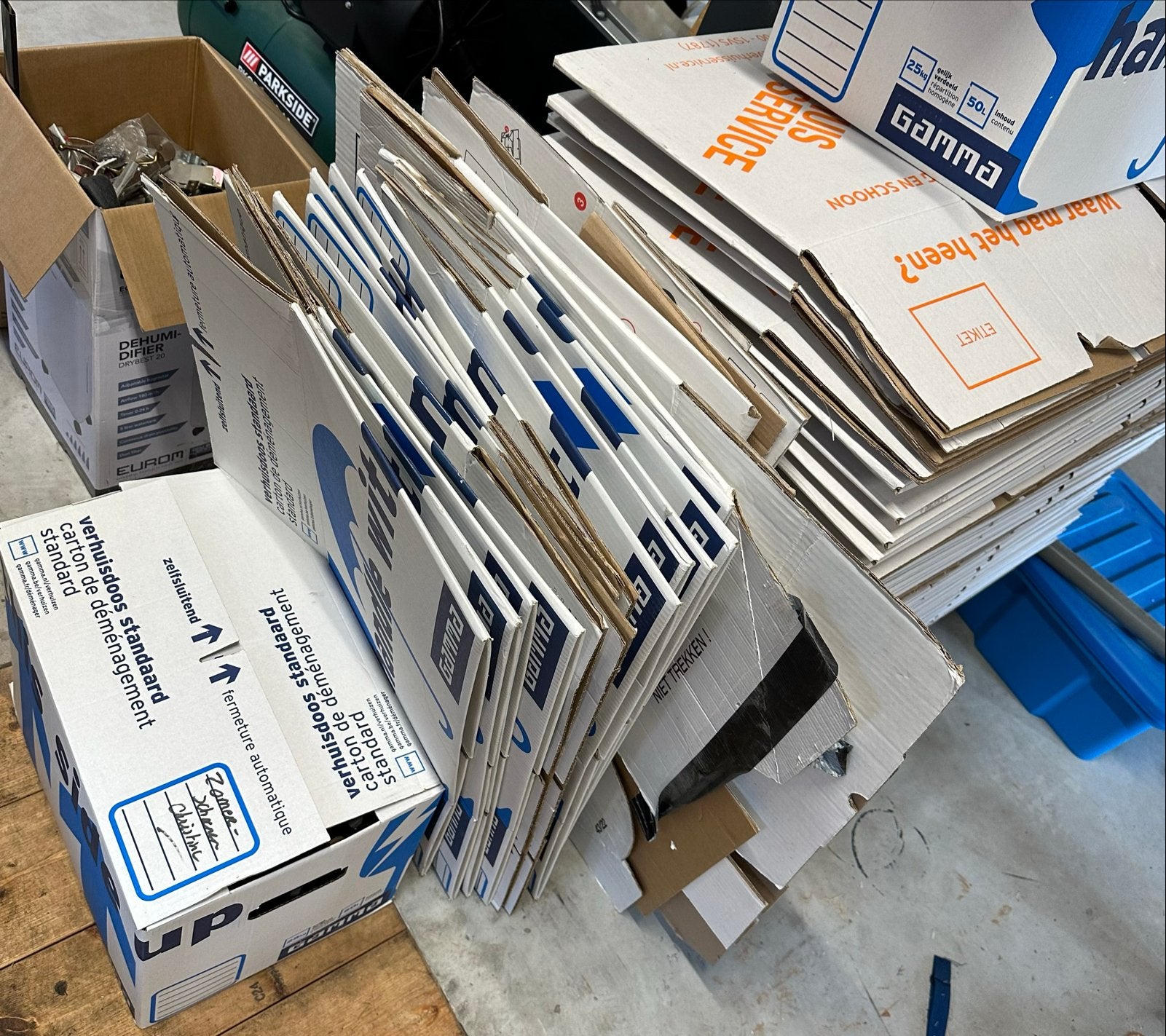 Verhuisdozen - Diverse maten en merken, Ophalen, 40 tot 60 cm, Opvouwbaar, 50 tot 75 cm