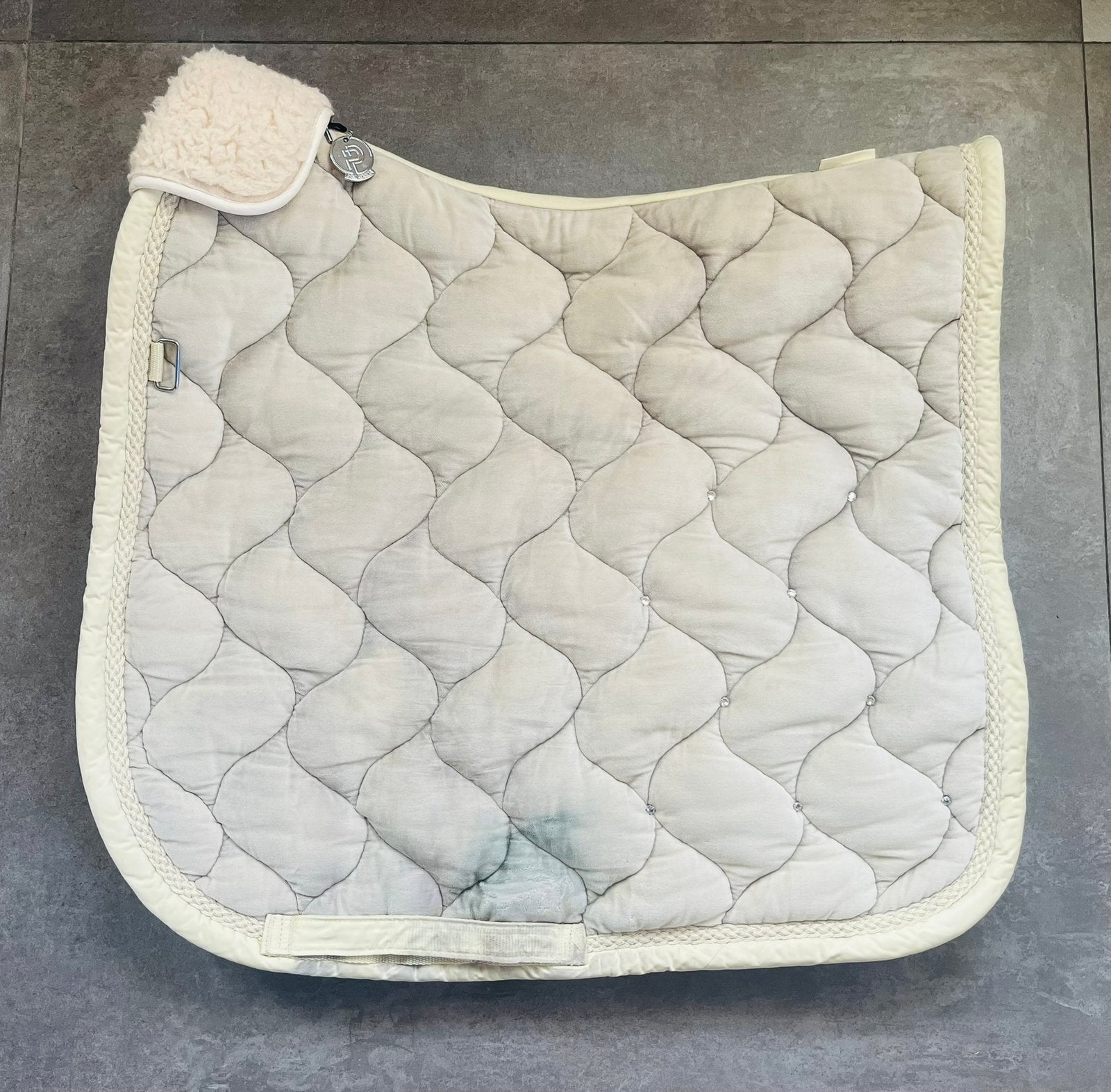 Eskadron zadeldek geel met glitter full dressuur, Dieren en Toebehoren, Ophalen of Verzenden, Gebruikt
