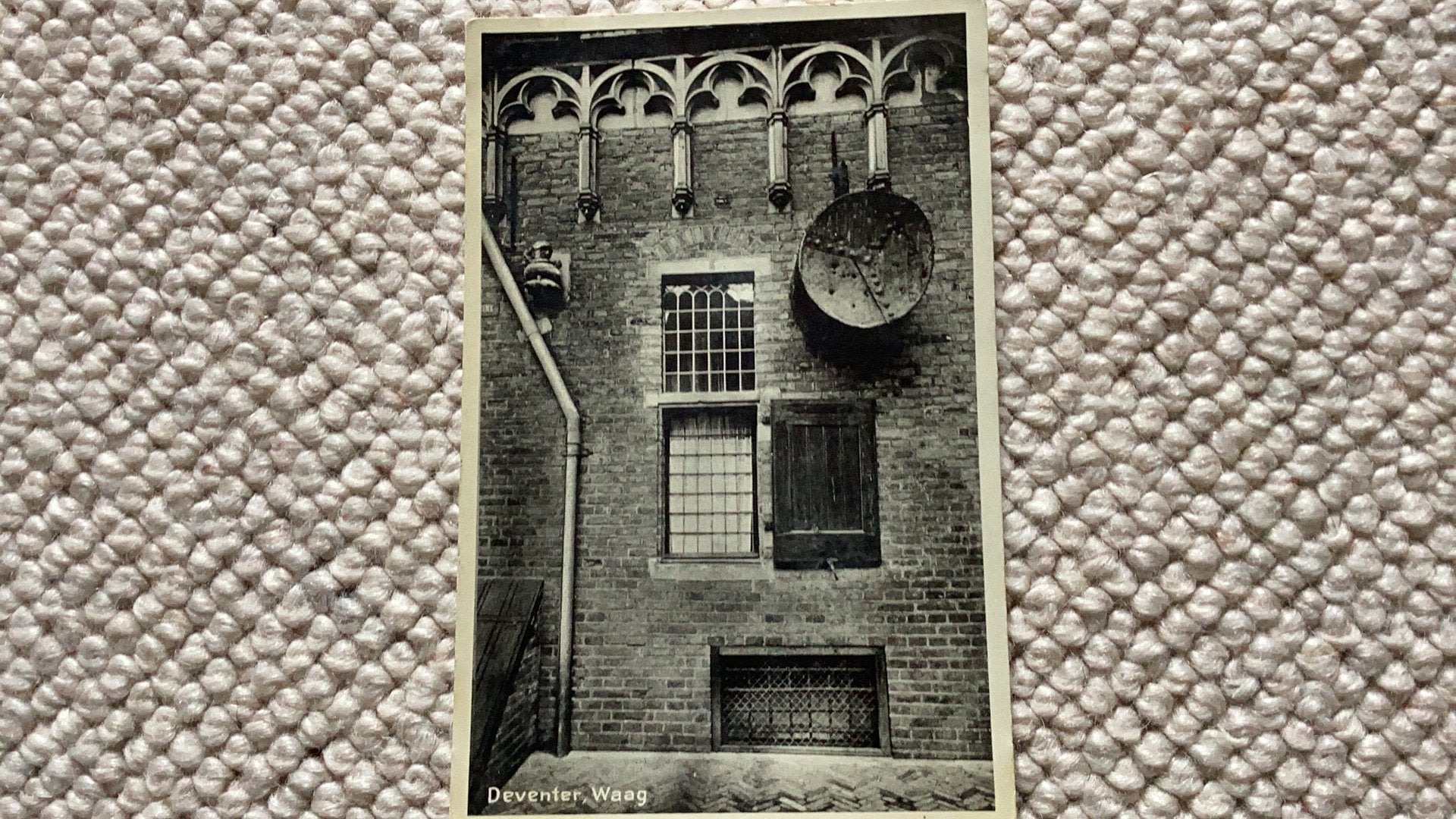 Ansichtkaart Deventer Waag 1933. 982, Ophalen of Verzenden, 1920 tot 1940, Gelopen, Overijssel