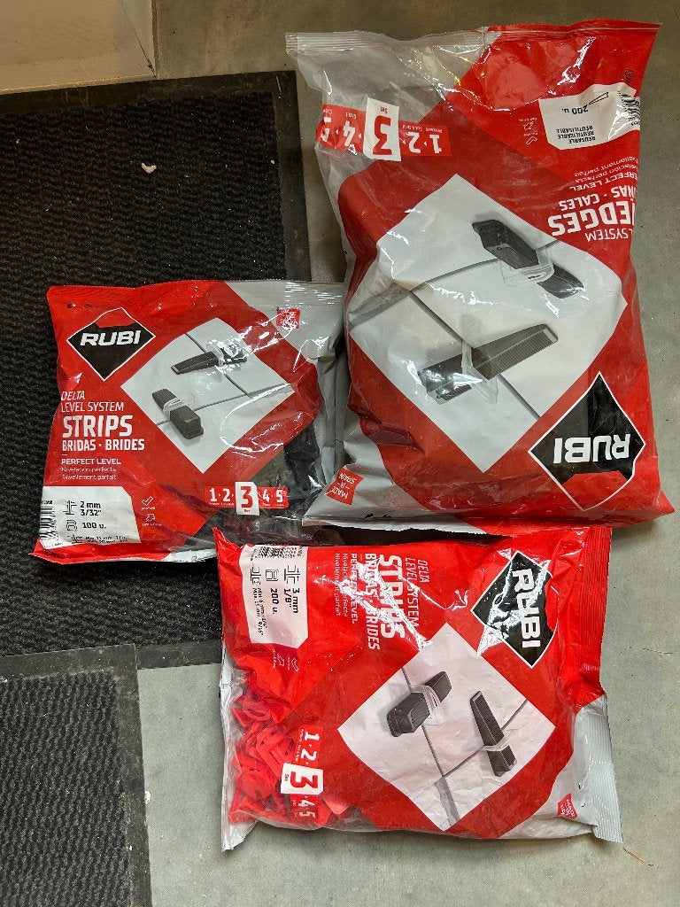 Tegel levelsysteem, Ophalen, 60 cm of meer, Nieuw, Minder dan 5 m²