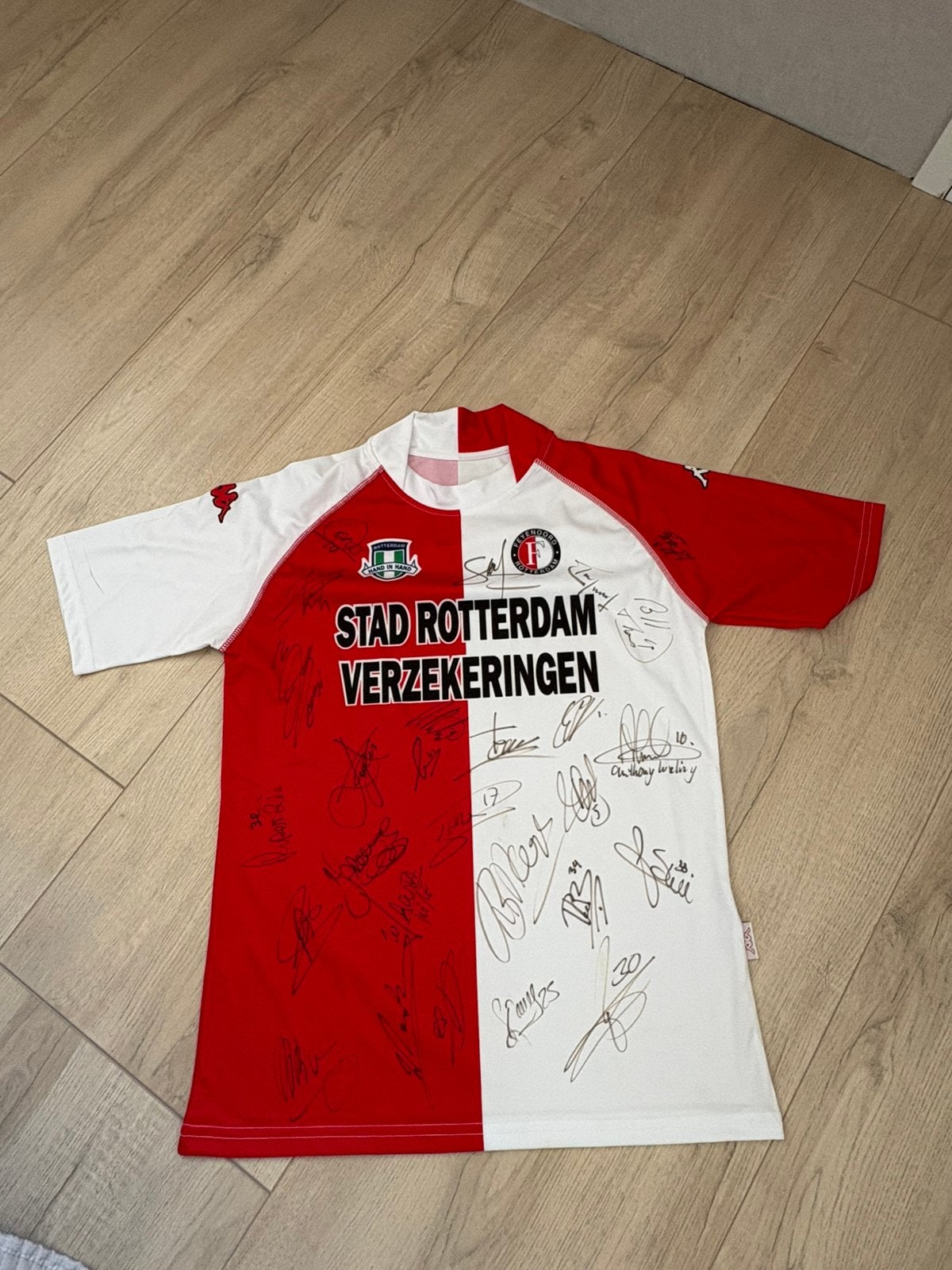 Feyenoord gesigneerd thuisshirt 2003/2004, Ophalen of Verzenden, Zo goed als nieuw, Feyenoord, Shirt