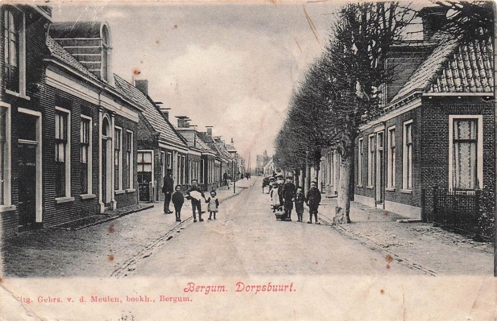 703-309-041 Bergum Dorpsbuurt, Verzenden, Voor 1920, Friesland