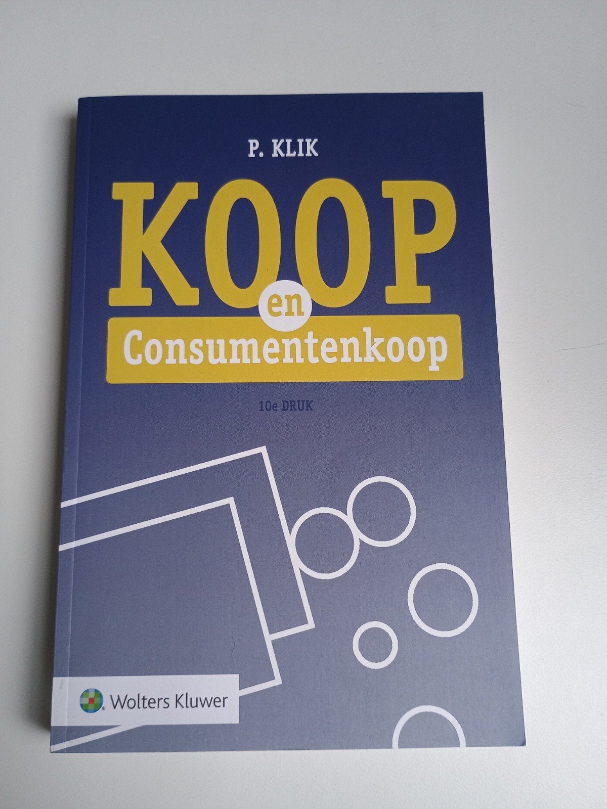 Boek Koop en Consumentenkoop - P. Klik (10e druk), Boeken, P. Klik, Zo goed als nieuw, Gamma, HBO