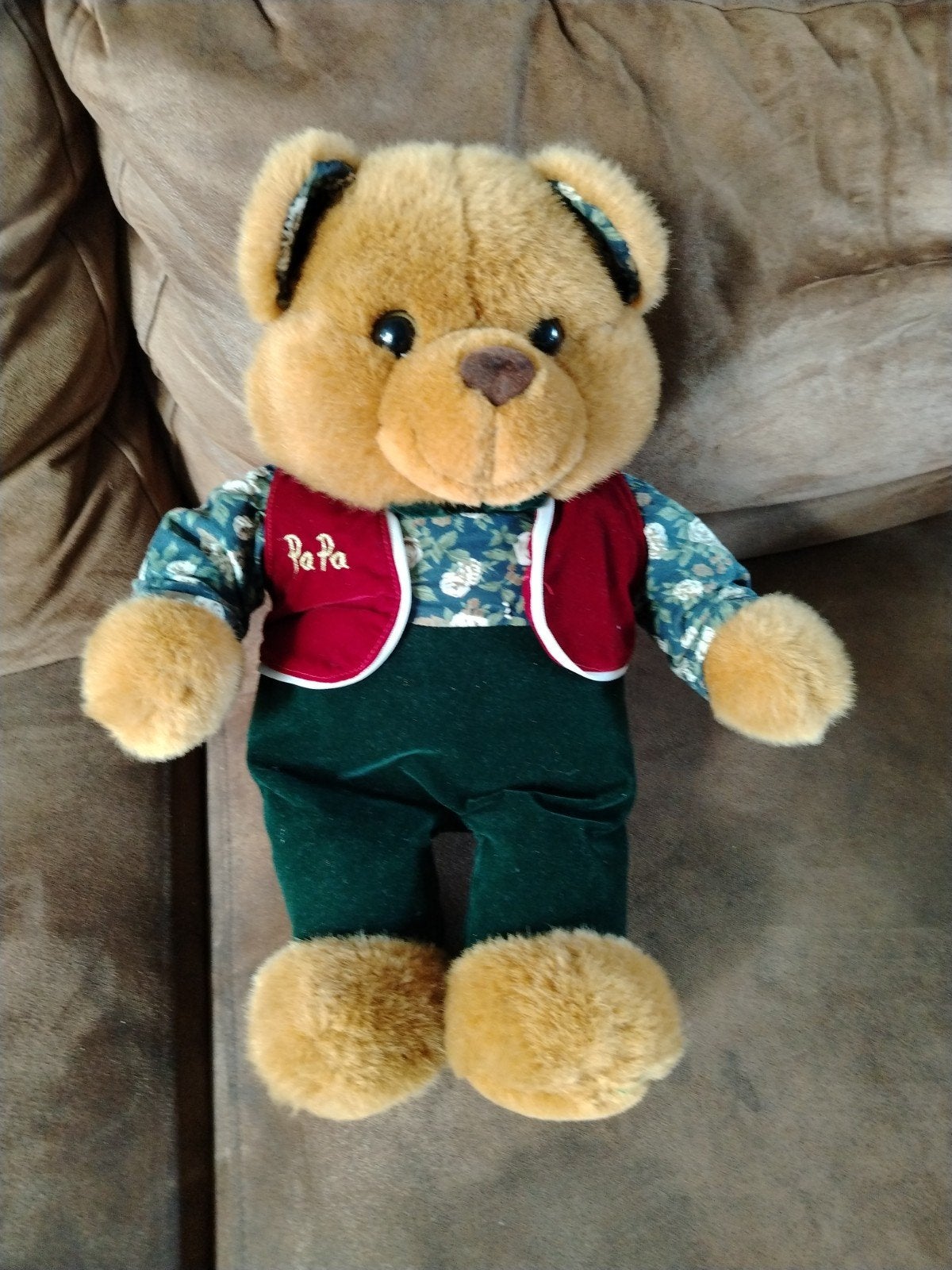 Knuffelbeer 'Papa' in nette kleding, Beer, Ophalen of Verzenden, Zo goed als nieuw, Middelgroot (20 tot 80 cm)