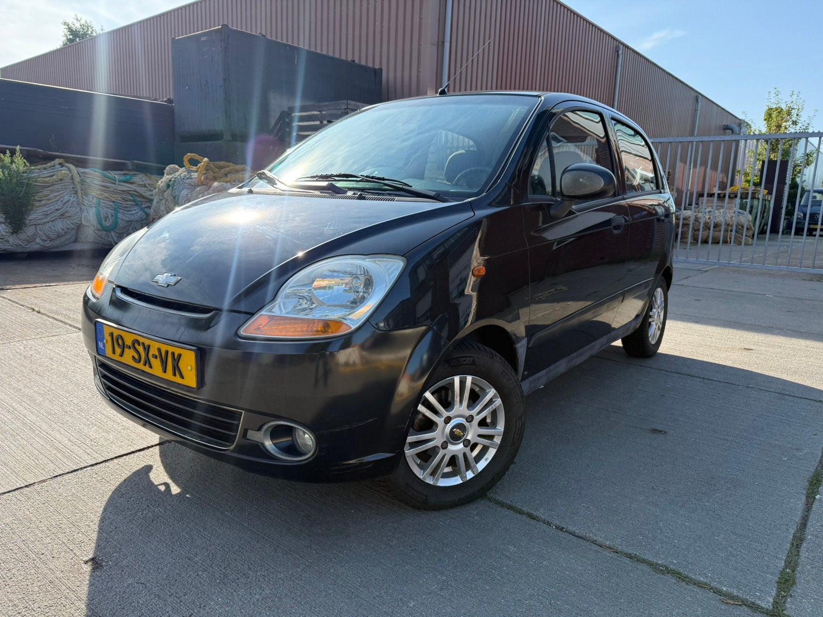 Chevrolet Matiz 142dkm Elektrische ramen Airco 4Nwe Banden, Auto's, Chevrolet, Voorwielaandrijving, Zwart, Origineel Nederlands