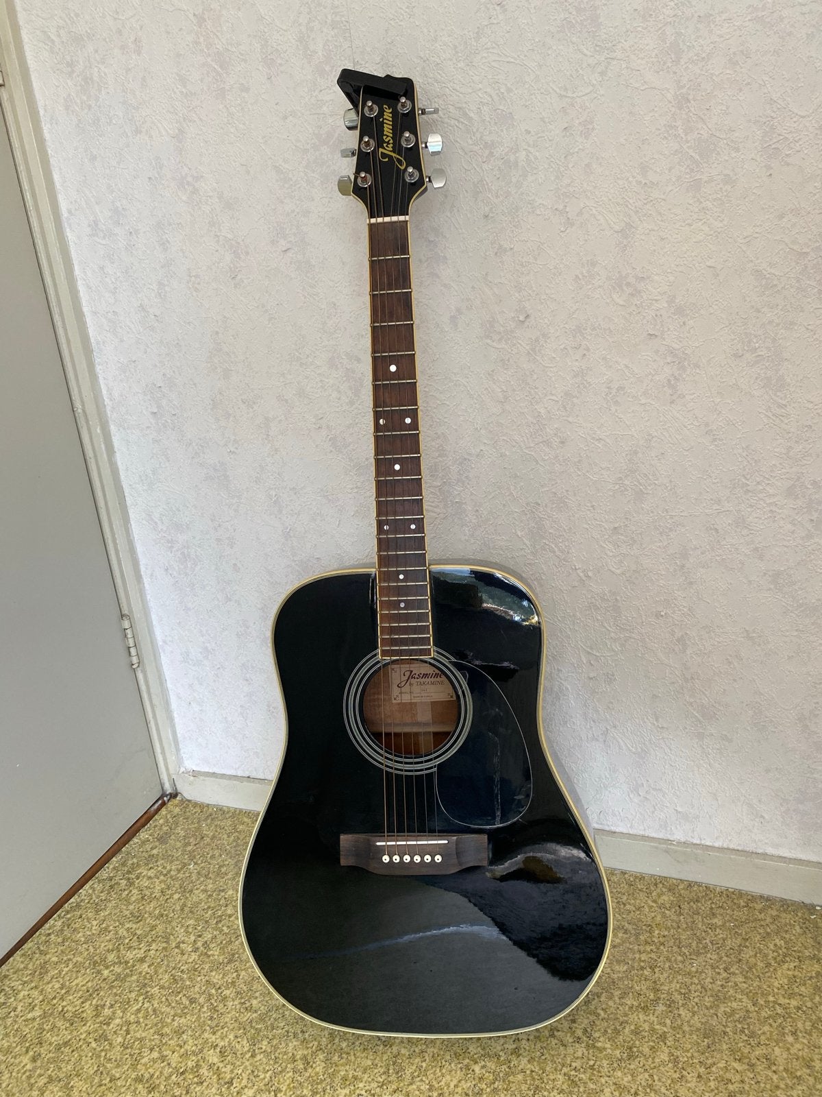 Jasmine akoestische gitaar - Zwart, Ophalen, Gebruikt, Western- of Steelstringgitaar