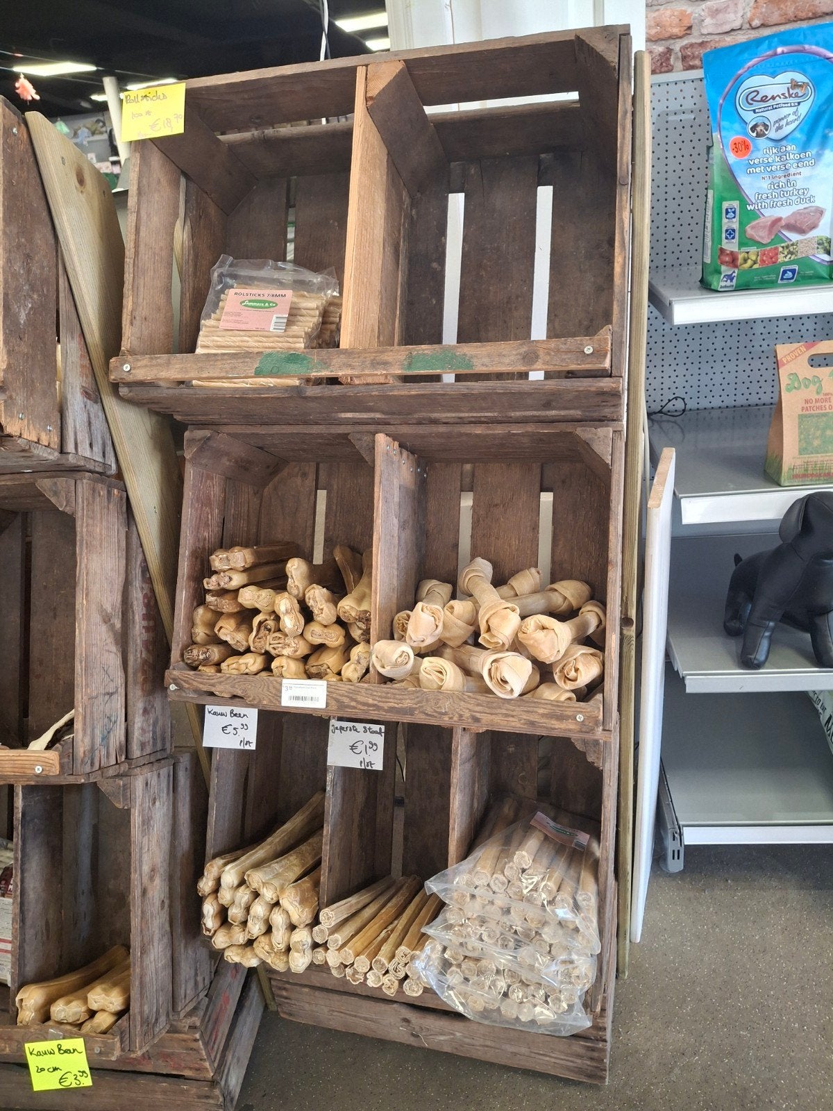 Houten kratten als kastje, Tuin en Terras, Ophalen, Gebruikt, Hout, Overige typen