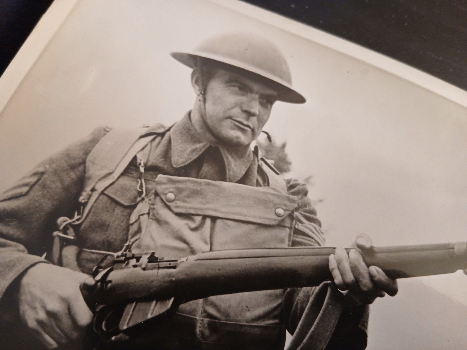 Britse Persfoto Canadese Soldaat Wo2, Ophalen of Verzenden, Engeland