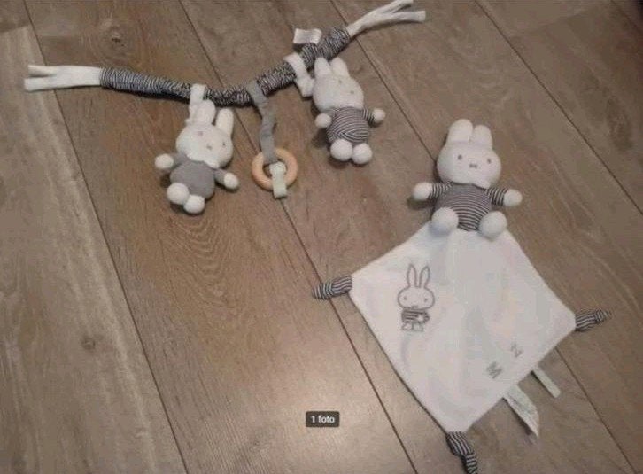 Nijntje kinderwagen/box spanner en knuffeldoekje set, Ophalen of Verzenden, Zo goed als nieuw, Mobiel
