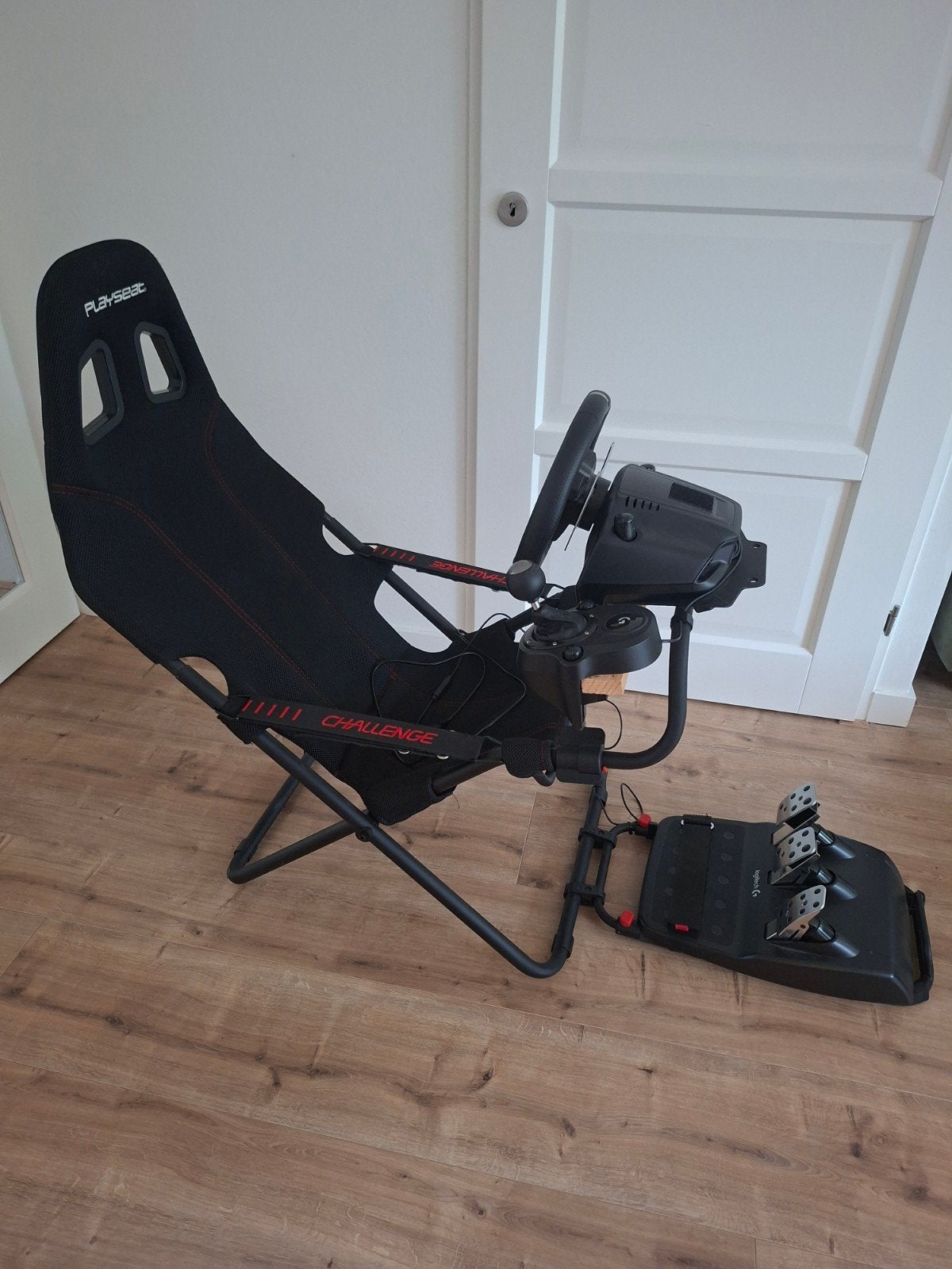 Playseat Challenge met Logitech G920 en Shifter (pc en xbox), Ophalen, Racestoel, Gebruikt, Force feedback