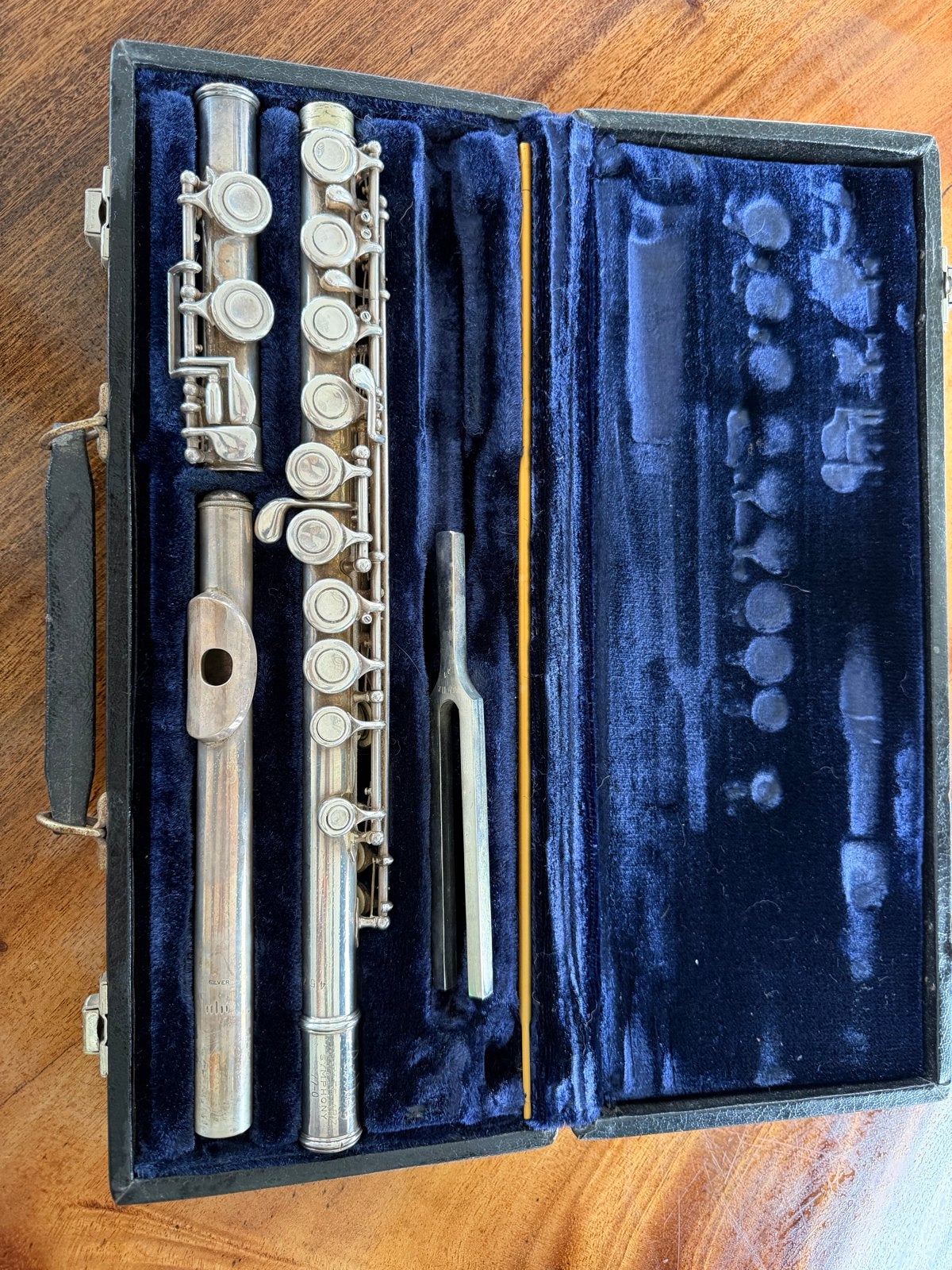 Vintage Dwarsfluit - Silver Plated - Met Koffer, Muziek en Instrumenten, Ophalen of Verzenden, Gebruikt, Dwarsfluit, Met koffer of tas