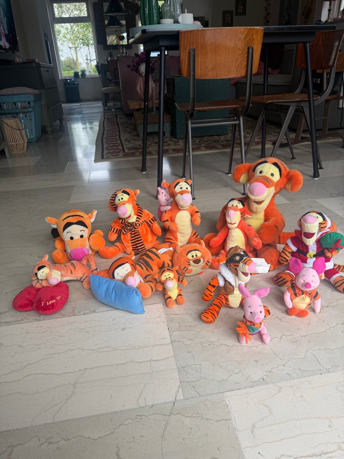 Grote verzameling Teigetje en Knorretje knuffels, Kinderen en Baby's, Disney, Ophalen of Verzenden, Zo goed als nieuw, Middelgroot (20 tot 80 cm)