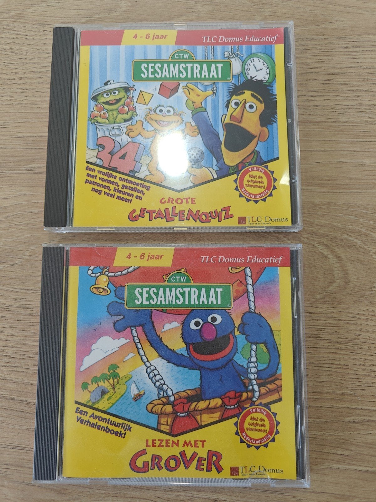 Sesamstraat Educatieve CD-ROMs: Getallenquiz & Lezen Grov, Computers en Software, Ophalen of Verzenden, Gebruikt, Overige typen