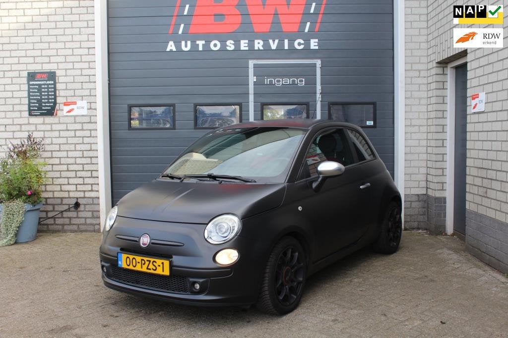 Fiat 500 0.9 TwinAir Blackjack, Voorwielaandrijving, Euro 5, 86 pk, Gebruikt