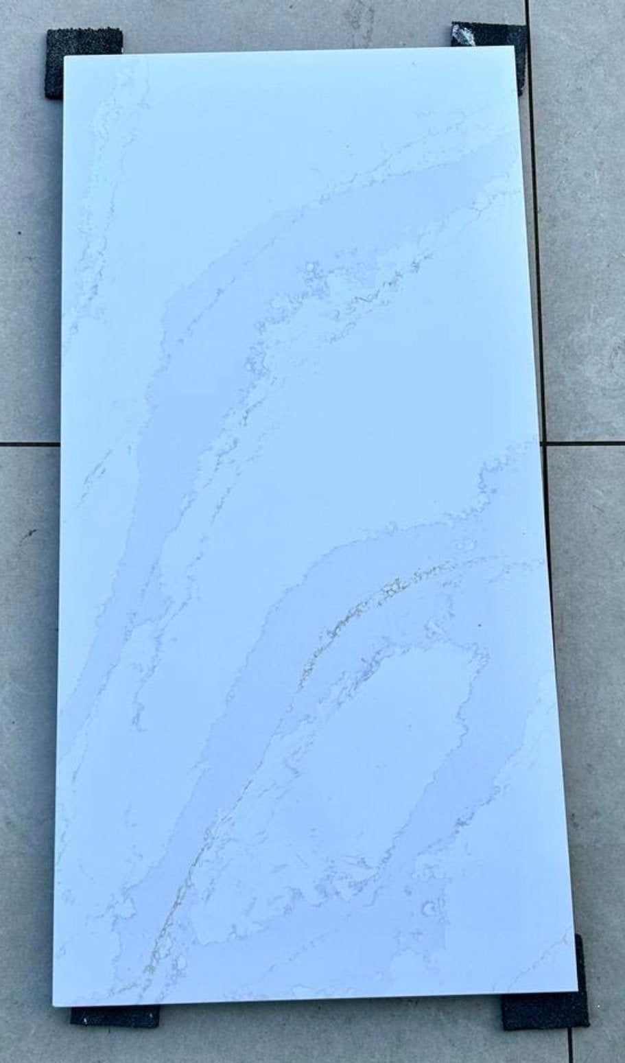 Composiet blad met Calacatta Gold, 1200mm x 600mm x 20mm, Ophalen, 100 tot 150 cm, Wit, Nieuw
