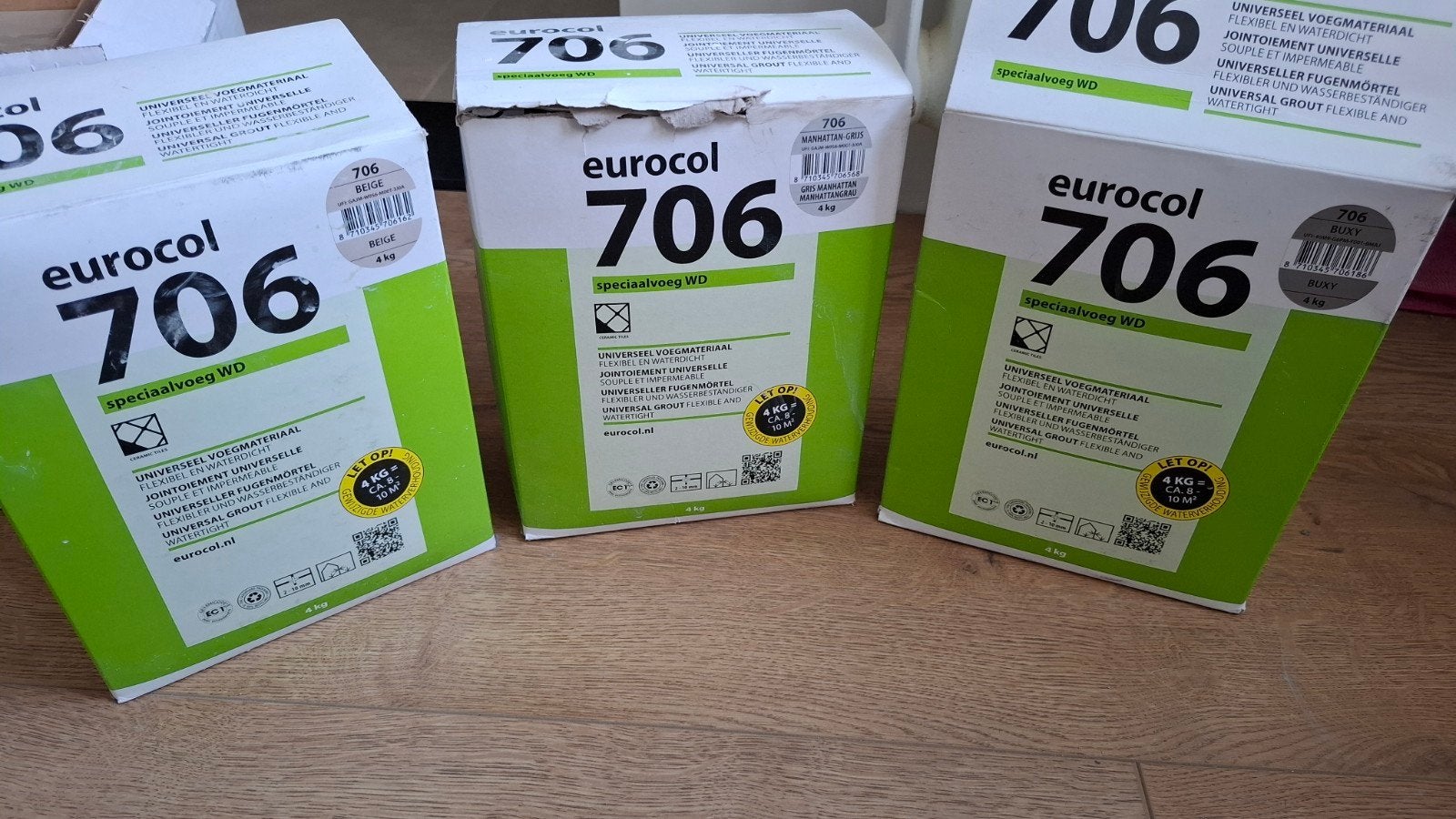Diverse bouwmaterialen: Primers, afdichting, ondervloer, Ophalen