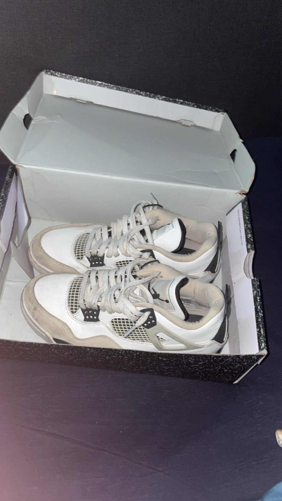 Nike Air Jordan 4 - Maat 42 - Zo goed als nieuw, Ophalen of Verzenden, Zo goed als nieuw, Wit, Sneakers of Gympen