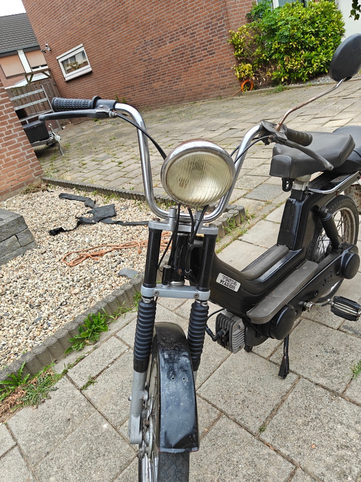 Piaggio Ciao snorfiets - Zwart, goede staat, Fietsen en Brommers, Brommers | Vespa, Gebruikt, Ophalen