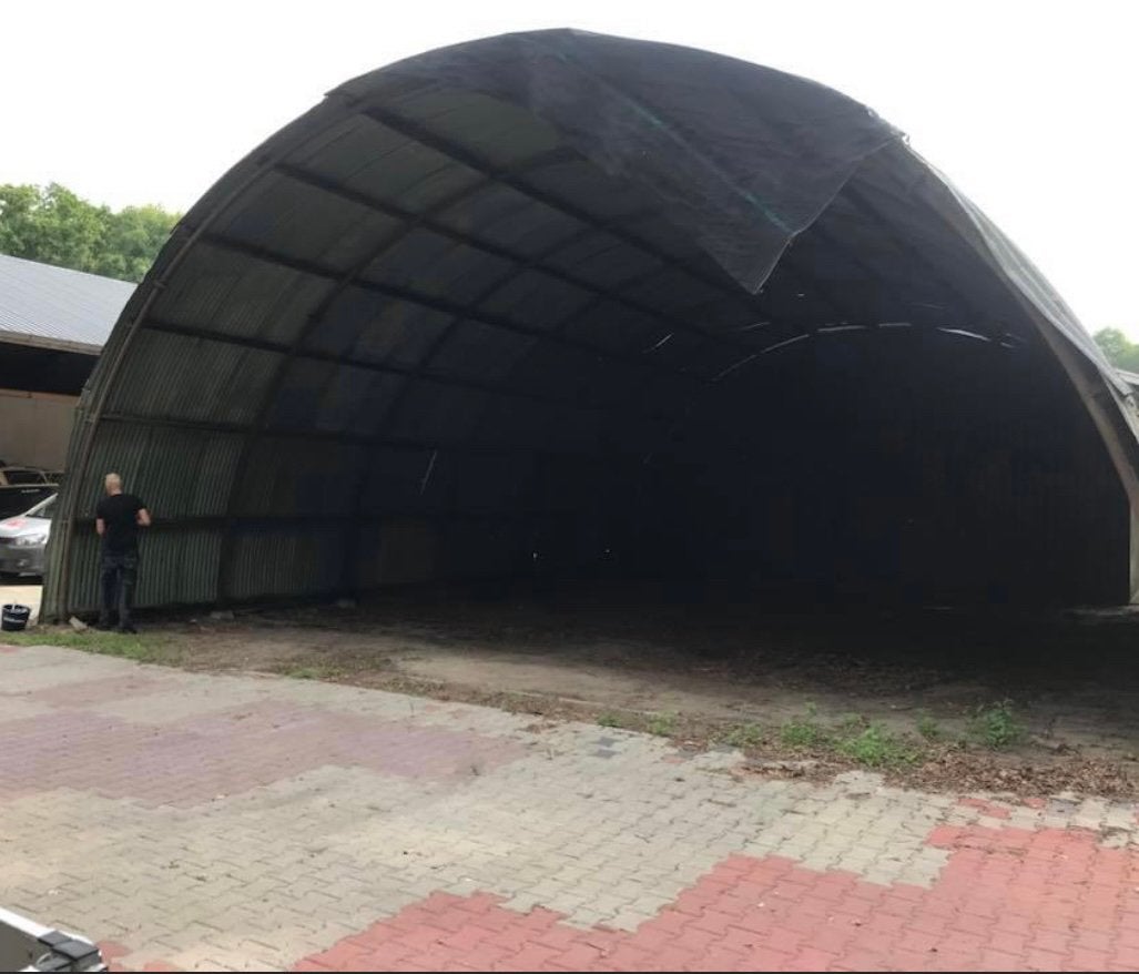 Romneyloods +/- 11x20 mtr - Stevige en Ruime Opslagloods, Ophalen of Verzenden, Gebruikt