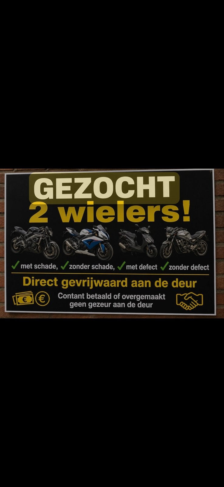 Inkoop tweewielers bied alles aan!, Fietsen en Brommers, Brommeronderdelen | Scooters, Ophalen, Overige merken