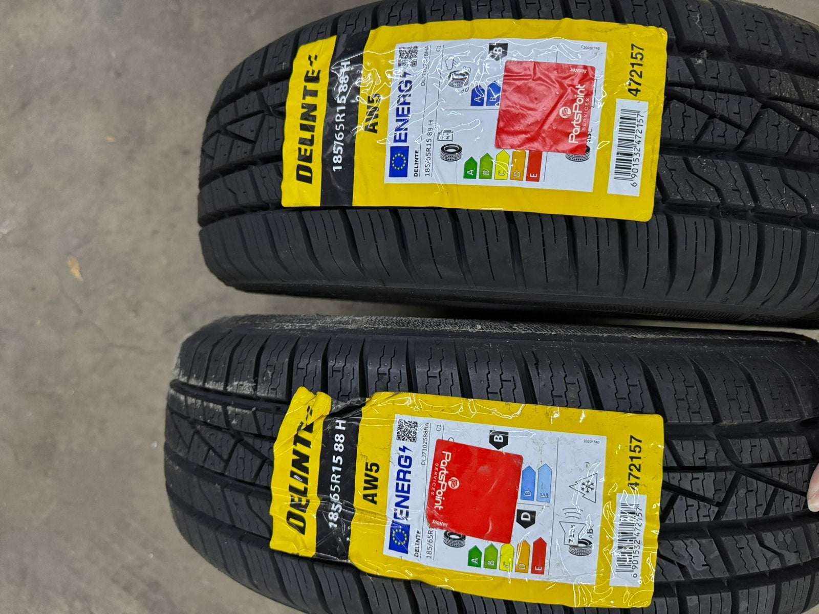 2 Delinte 185/65/15  88H nieuwe banden, Auto diversen, Autosport-onderdelen, Ophalen, Nieuw