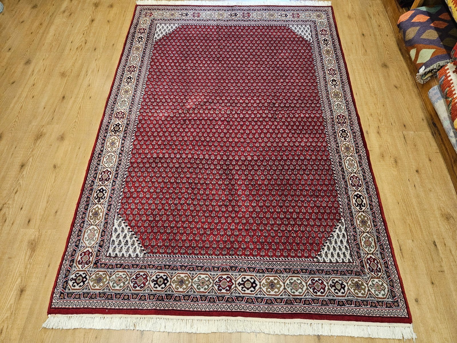 Handgeknoopt oosters tapijt mir 236x165, Info@SlatsAntiek.nl, 150 tot 200 cm, Vof Slats Antiek, Ophalen of Verzenden