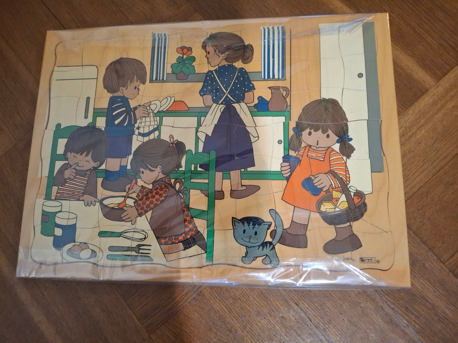 KINDERPUZZEL van HOUT, Ophalen, 10 tot 50 stukjes, Zo goed als nieuw, Van hout