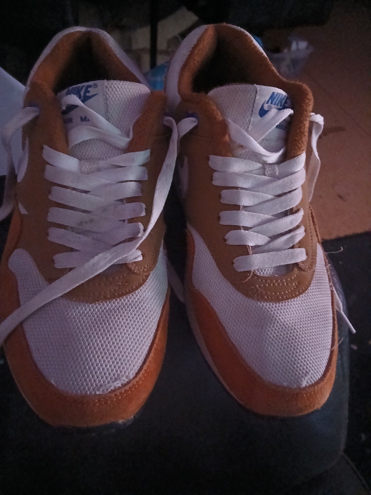 maat 44 Nike Air Max Sneakers - Oranje/Wit, Kleding | Dames, Schoenen, Nike, Oranje, Ophalen of Verzenden, Sneakers of Gympen