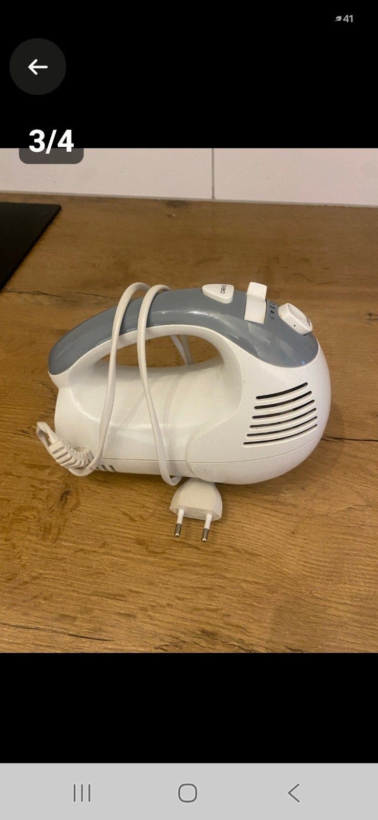 Tristar Handmixer met kloppers en deeghaken, Witgoed en Apparatuur, Ophalen, Gebruikt, 3 snelheden of meer