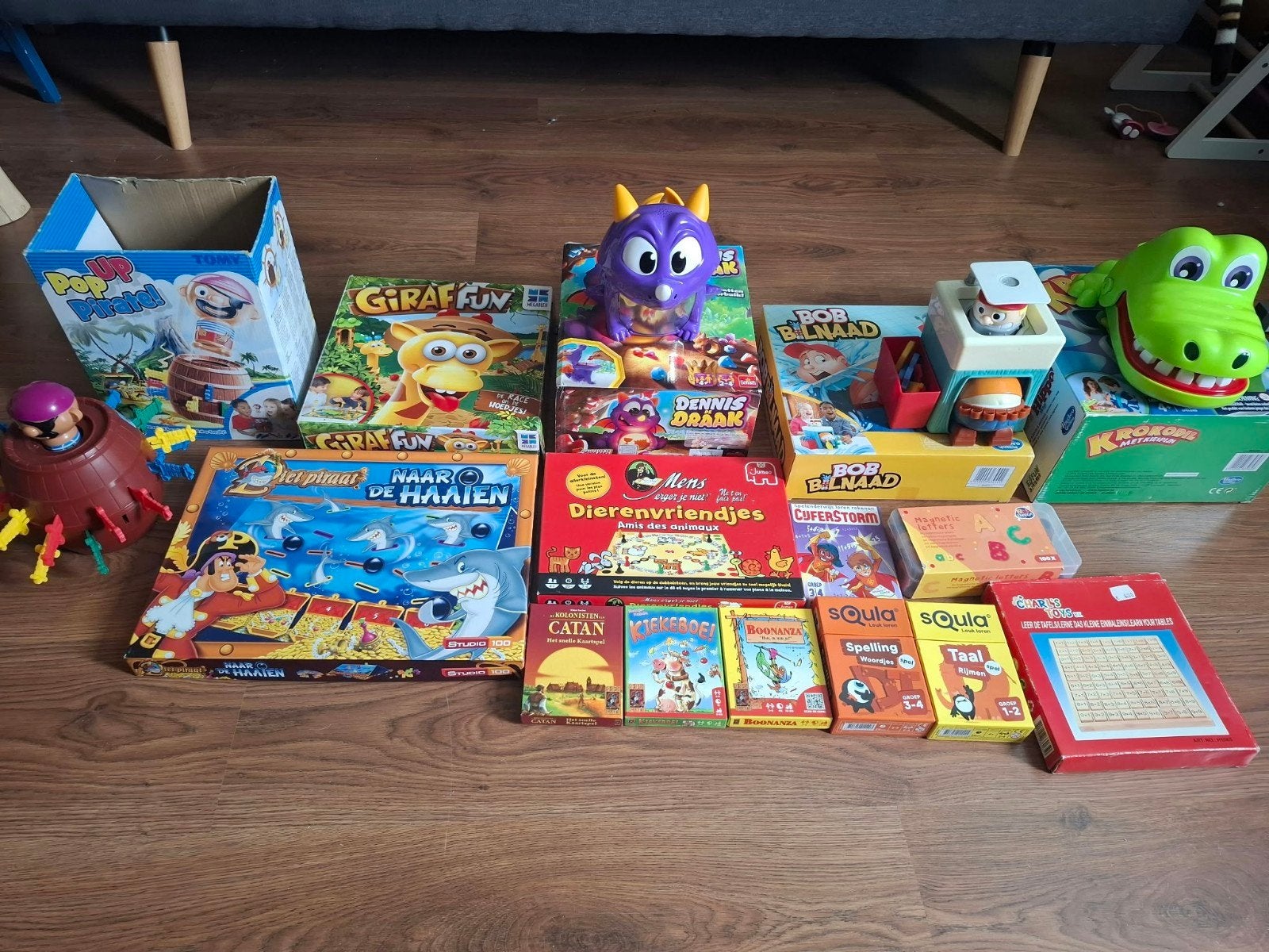 Grote collectie bordspellen en kinderspellen, Een of twee spelers, Ophalen of Verzenden, Gebruikt