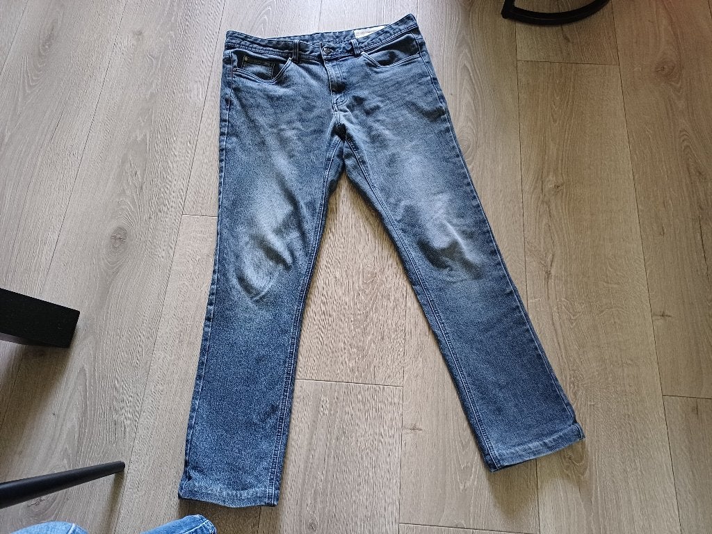 blauwe spijkerbroek Livergy mt52, W36 - W38 (confectie 52/54), Blauw, Ophalen of Verzenden, Gedragen