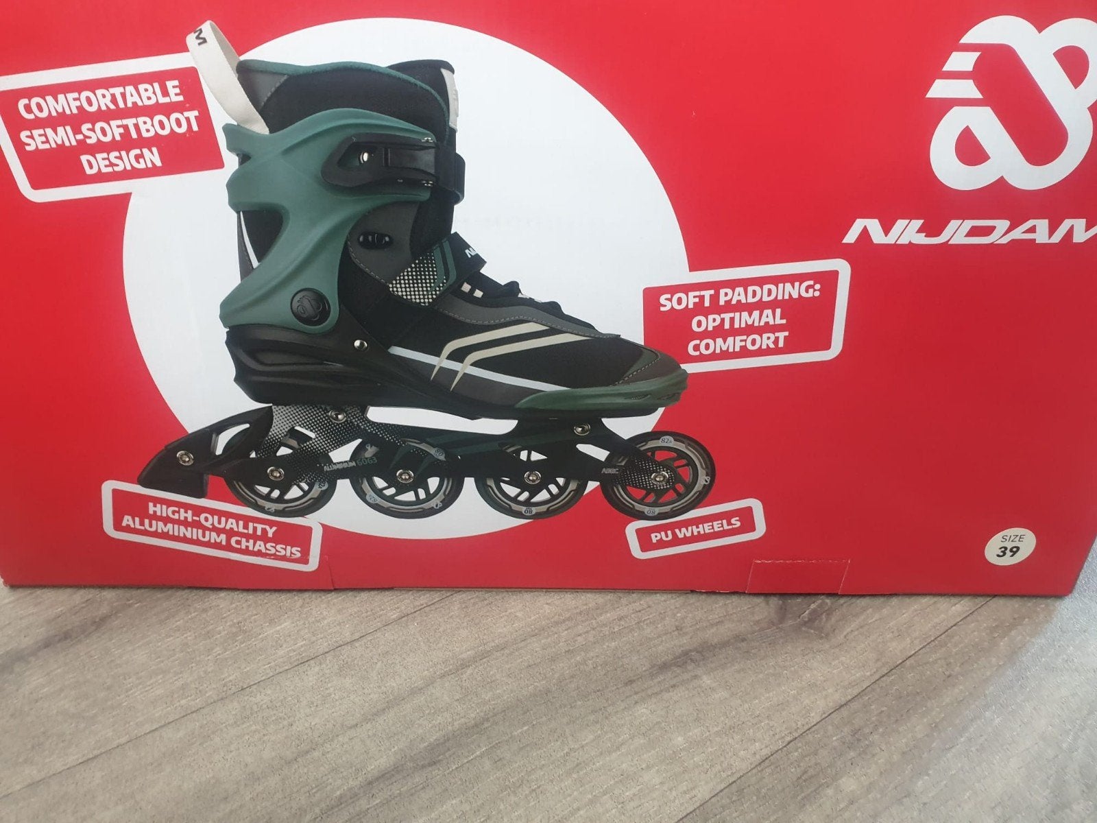Nijdam inline skates maat 39 nieuw in doos, Ophalen, Nieuw, Nijdam
