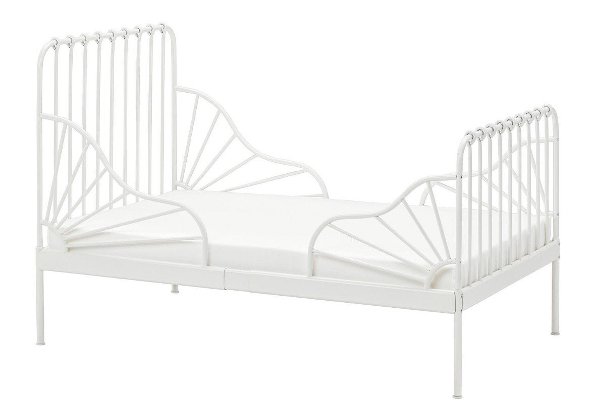 Ikea minnen meegroeibed wit, Ophalen, 70 tot 85 cm, Zo goed als nieuw, Matras