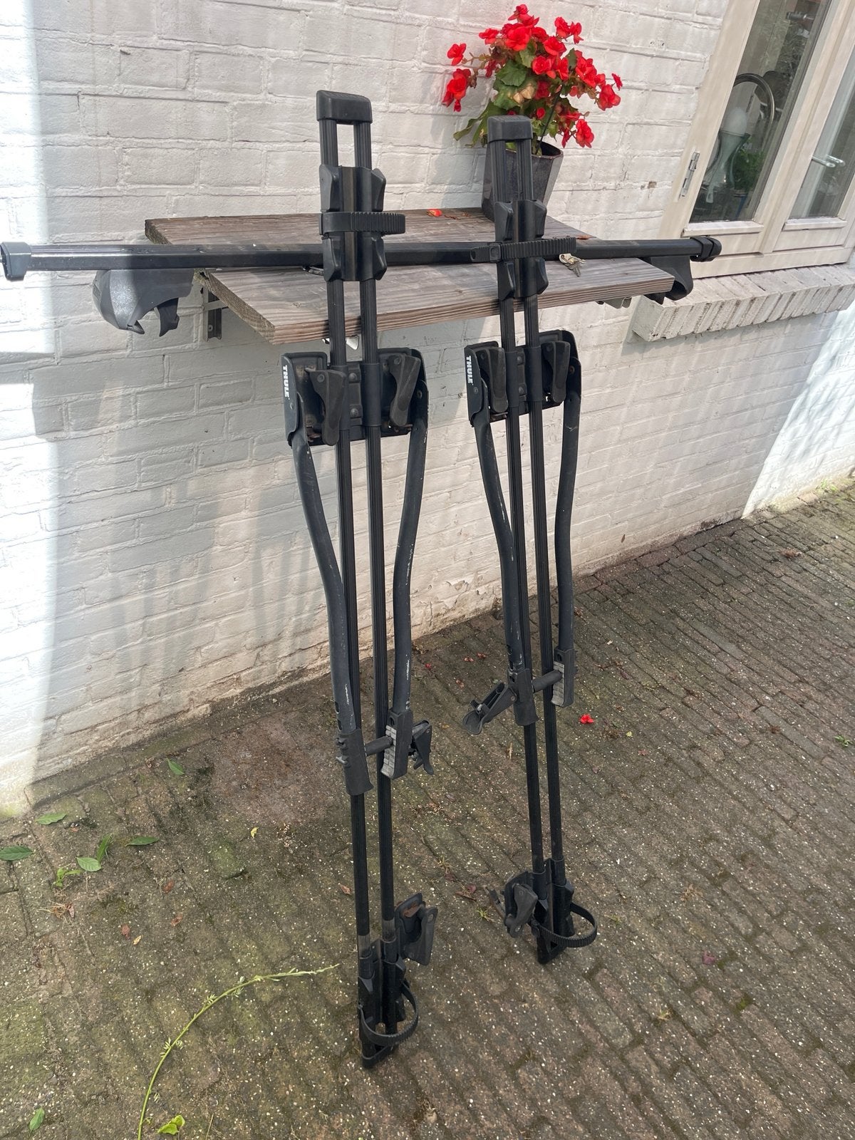 2x thule freeride, Ophalen, 2 fietsen, Gebruikt, Fietsendrager-accessoire