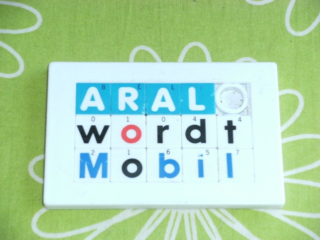 Schuifpuzzel Aral wordt Mobil, Verzamelen, Ophalen of Verzenden, Zo goed als nieuw
