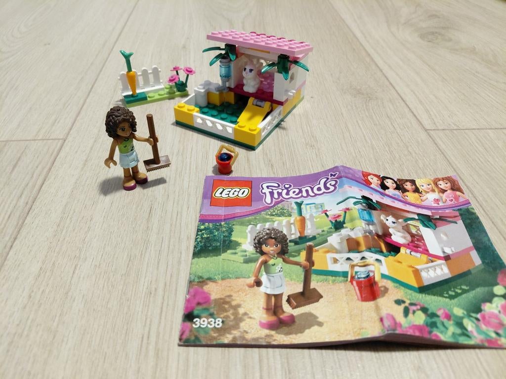 Lego friends 3938 Andrea's konijnenhok, Lego, Friends, Ophalen of Verzenden, Zo goed als nieuw
